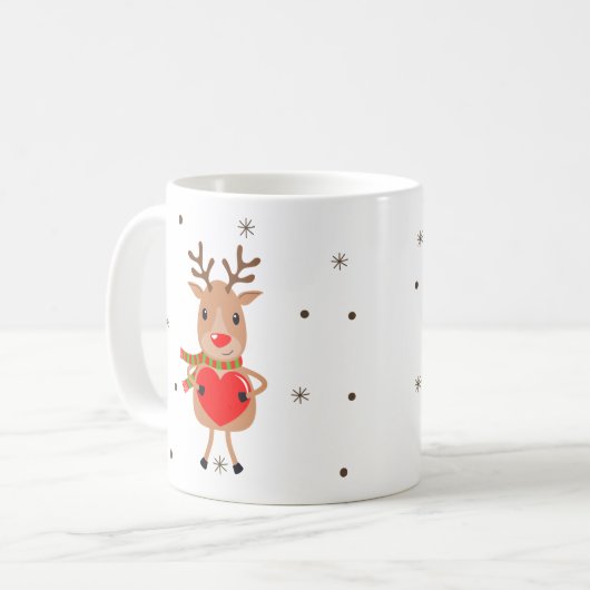 Rentier-Tasse Kaffeetasse (Vorderseite Links)