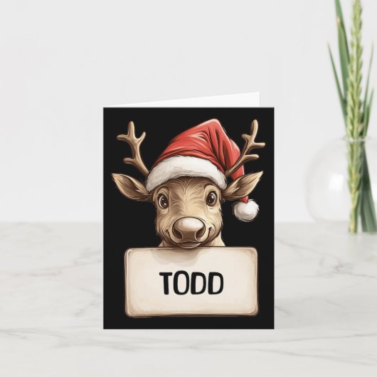 Rentier Todd  Karte (Vorderseite)