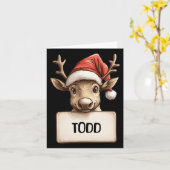 Rentier Todd  Karte (Gelbe Blume)