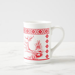 Rentier Toile de Jouy Bone China Tasse