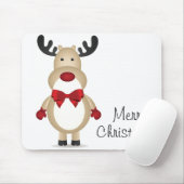 Rentier Tragen der Red Bow Krawatte Mousepad (Mit Mouse)