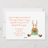 Rentier und Eichhörnchen Skaten Rink Weihnachten | (Rückseite)