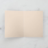 Rentier- und Katzengrußkarte Karte (Innenseite)