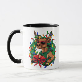 Rentier und Kranz Tasse