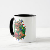 Rentier und Kranz Tasse (Vorderseite Links)
