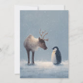 Rentier und Penguin Weihnachten (Vorderseite)