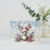 Rentier und Weihnachten (Stehend Vorderseite)