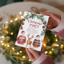 Rentier und Weihnachts-Party