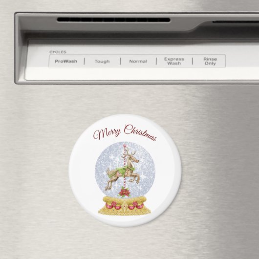 Rentier Water Globe Magnet (In Situ (Geschirrspüler))