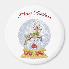 Rentier Water Globe Magnet