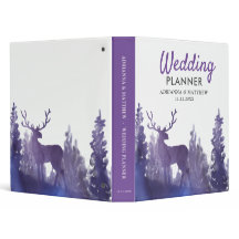 Rentier Watercolor Lila Winter Wedding Planner