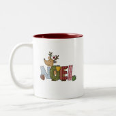 Rentier Weihnachten Holiday Tshirts und Geschenke Zweifarbige Tasse (Links)