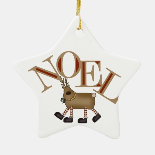 Rentier Weihnachten Keepake Ornament (Hinten)