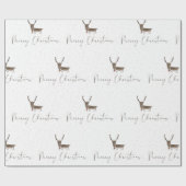 Rentier - Weihnachten Niedlich Geschenkpapier (Flach)