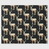 Rentier - Weihnachten Niedlich Geschenkpapier (Flach)