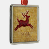 Rentier-WEIHNACHTEN Ornament Aus Metall (Rechts)