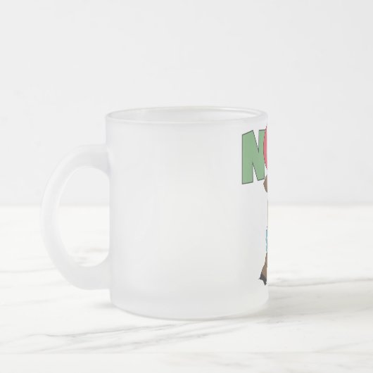 Rentier Weihnachten Tshirts und Geschenke Mattglastasse (Links)