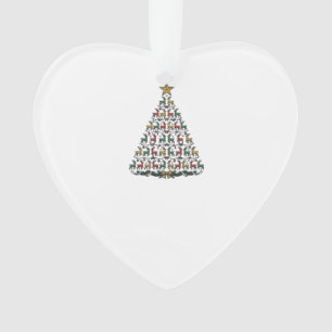 Rentier-Weihnachtsbaum Vintage-Gravur-Shirt_1 Ornament