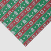 Rentier Weihnachtsbaumen Hearts Grüne Weihnachten Seidenpapier (Ausschnitt)