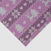 Rentier Weihnachtsbaumen Herzt Lila Weihnachten Seidenpapier (Ausschnitt)