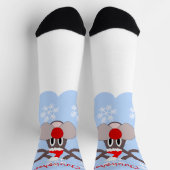 Rentier-Weihnachtsdesign Socken (Oben)