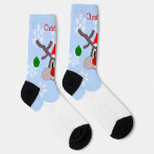 Rentier-Weihnachtsdesign Socken (Rechts)