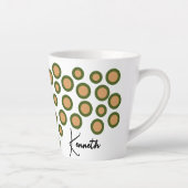 Rentier Weihnachtsfeier mit Ihrer Name-Latte-Tasse Milchtasse (Rechts)