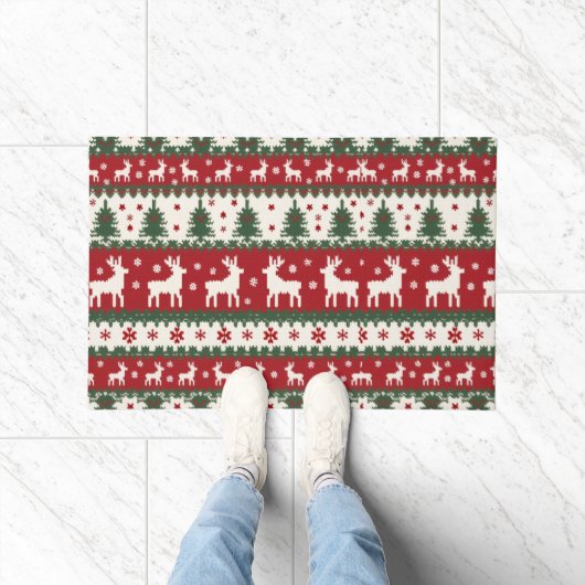 Rentier-Weihnachtsfußmatte Fußmatte (Indoor)