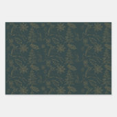 Rentier Weihnachtsgeschenk Geschenkpapier (Vorderseite 3)