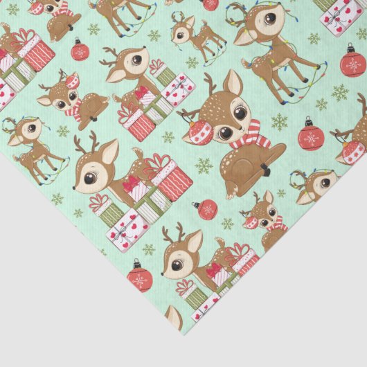 Rentier Weihnachtsgeschenk Ornament Schneeflocke G Seidenpapier (Detail)