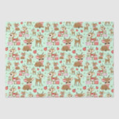 Rentier Weihnachtsgeschenk Ornament Schneeflocke G Seidenpapier (Vorderseite)