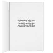 Rentier Weihnachtskarte für den Vater (Innen (Rechts))