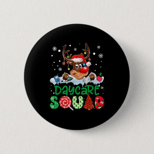 Rentier-Weihnachtsmann-Hut-Kinderbetreuer-Weihnach Button