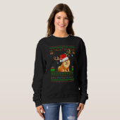 Rentier Weihnachtsmannmütze Match Ugly Spitz Chris Sweatshirt (Vorne ganz)