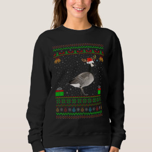 Rentier Weihnachtsmannmütze Matching Ugly Goose Bi Sweatshirt