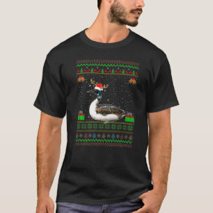 Rentier Weihnachtsmannmütze Matching Ugly Loon Bir T-Shirt