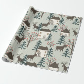 Rentier-Weihnachtspapier Geschenkpapier (Ungerollt)