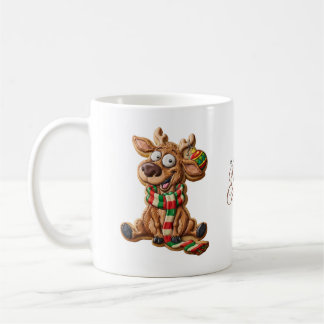 Rentier-Weihnachtsplätzchen-Tasse Kaffeetasse