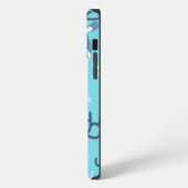 Rentier Weihnachtsschneeflocken iPhone Case Mate Hülle (Linke Seite)