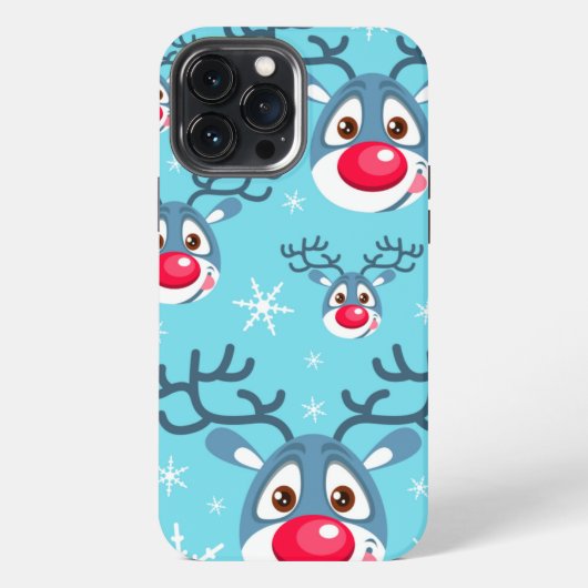 Rentier Weihnachtsschneeflocken iPhone Case Mate Hülle (Rückseite)