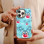 Rentier Weihnachtsschneeflocken iPhone Case Mate Hülle