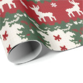 Rentier-Weihnachtsverpackung Geschenkpapier (Rolleneckpunkt)