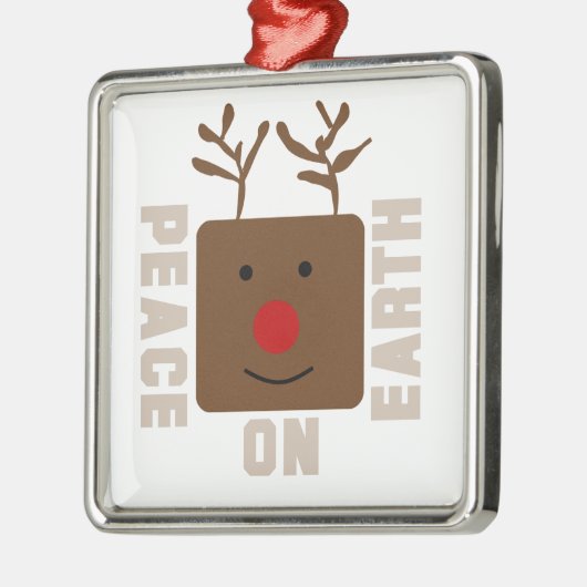 Rentier Weltfrieden Ornament Aus Metall (Links)