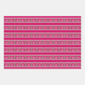 Rentier Wintermesse Isle Seamless Muster Geschenkpapier Set (Vorderseite)