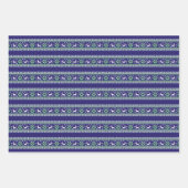 Rentier Wintermesse Isle Seamless Muster Geschenkpapier Set (Vorderseite 2)