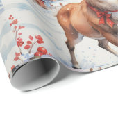 Rentier Wonderland: Feiertage Bliss Geschenkpapier (Rolleneckpunkt)
