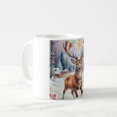 Rentier Wonderland: Feiertage Bliss Kaffeetasse (Vorderseite Links)