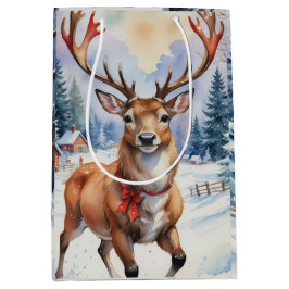 Rentier Wonderland: Feiertage Bliss Mittlere Geschenktüte