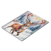 Rentier Wonderland: Feiertage Bliss Notizblock (Linke Seite)