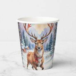 Rentier Wonderland: Feiertage Bliss Pappbecher